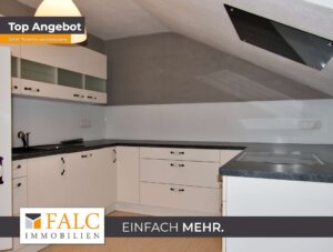 Einfach Mehr: 3-Zimmer-Dachgeschoss-Wohnung, EBK, Garage, Dachspeicher u. a.